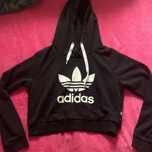 cropped adidas hoodie